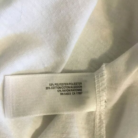 Old Navy Group 3 Vintage Tees Short Sleeve Cotton Crew Neck White Women's Sz XL - Picture 8 of 8